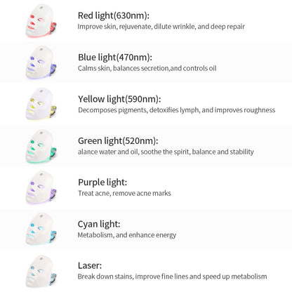 7 Color LED Facial Mask