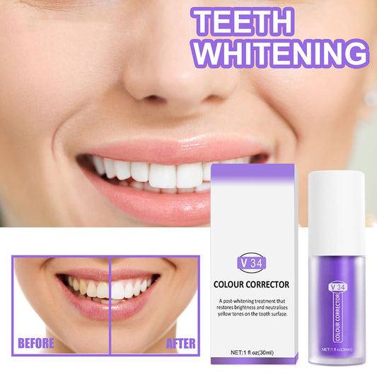 V34 Toothpaste |Teeth Colour Corrector - BUY 2 GET 1 FREE