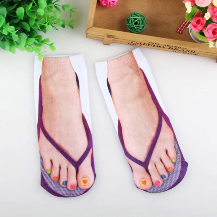 3D Flip Flops Fun Socks